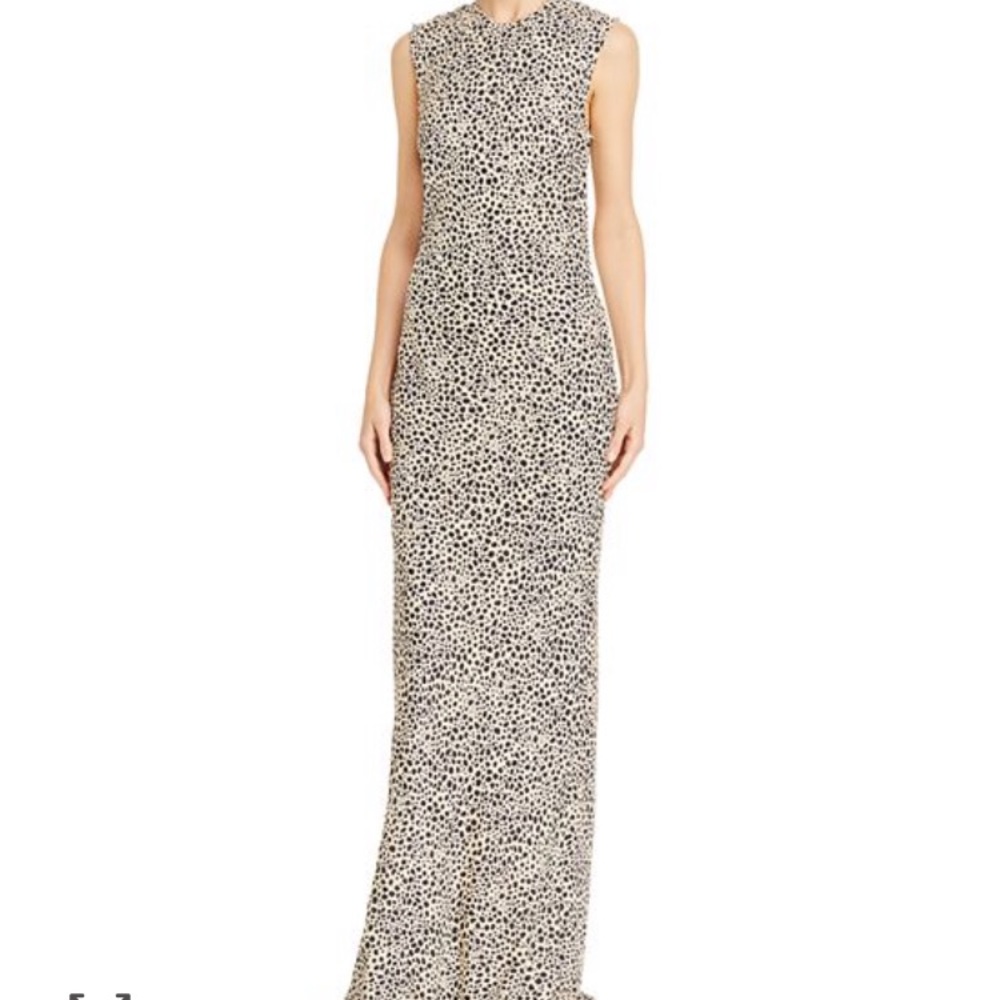 NWT Rebecca Vallance leopard print maxi dress